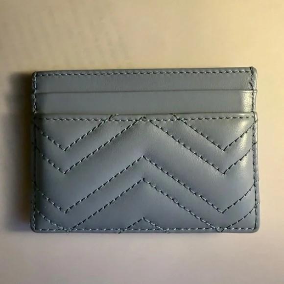 Gucci Baby Blue Leather Card Holder - Picture 11 of 13